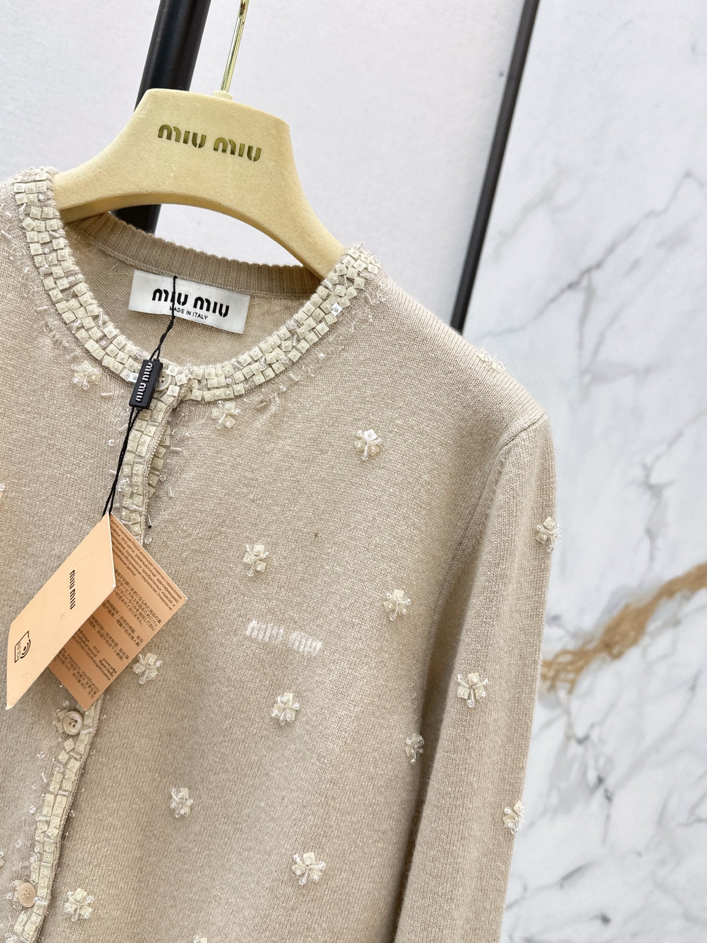 26SS NEW beading flower cardigan