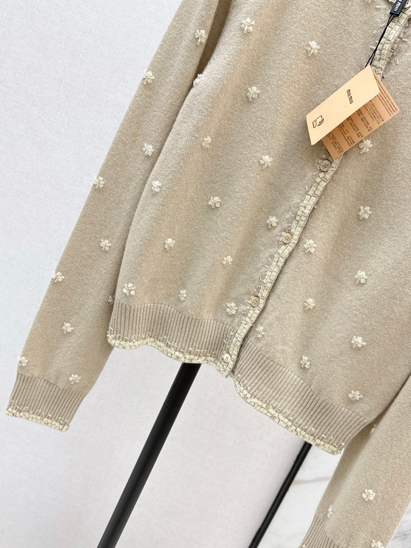 26SS NEW beading flower cardigan