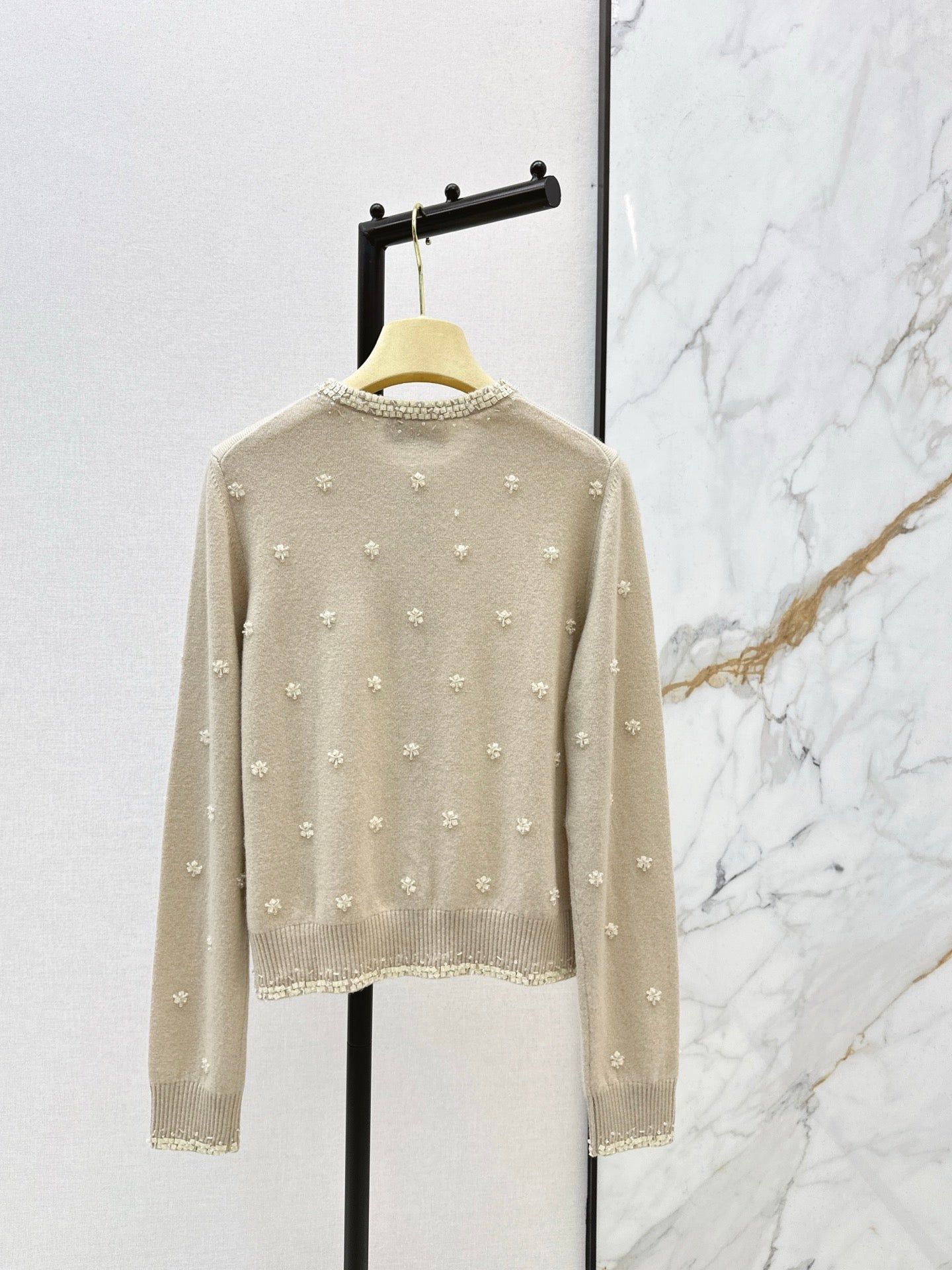 26SS NEW beading flower cardigan
