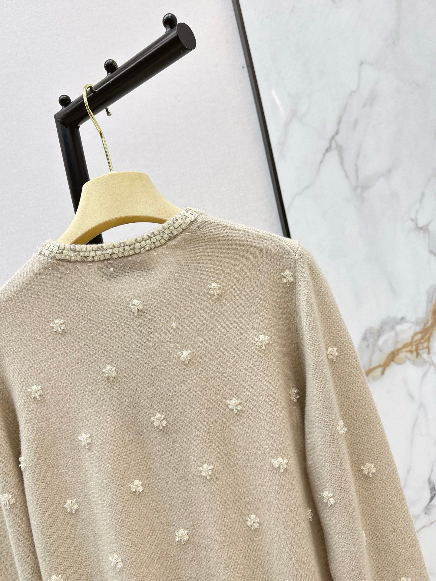 26SS NEW beading flower cardigan