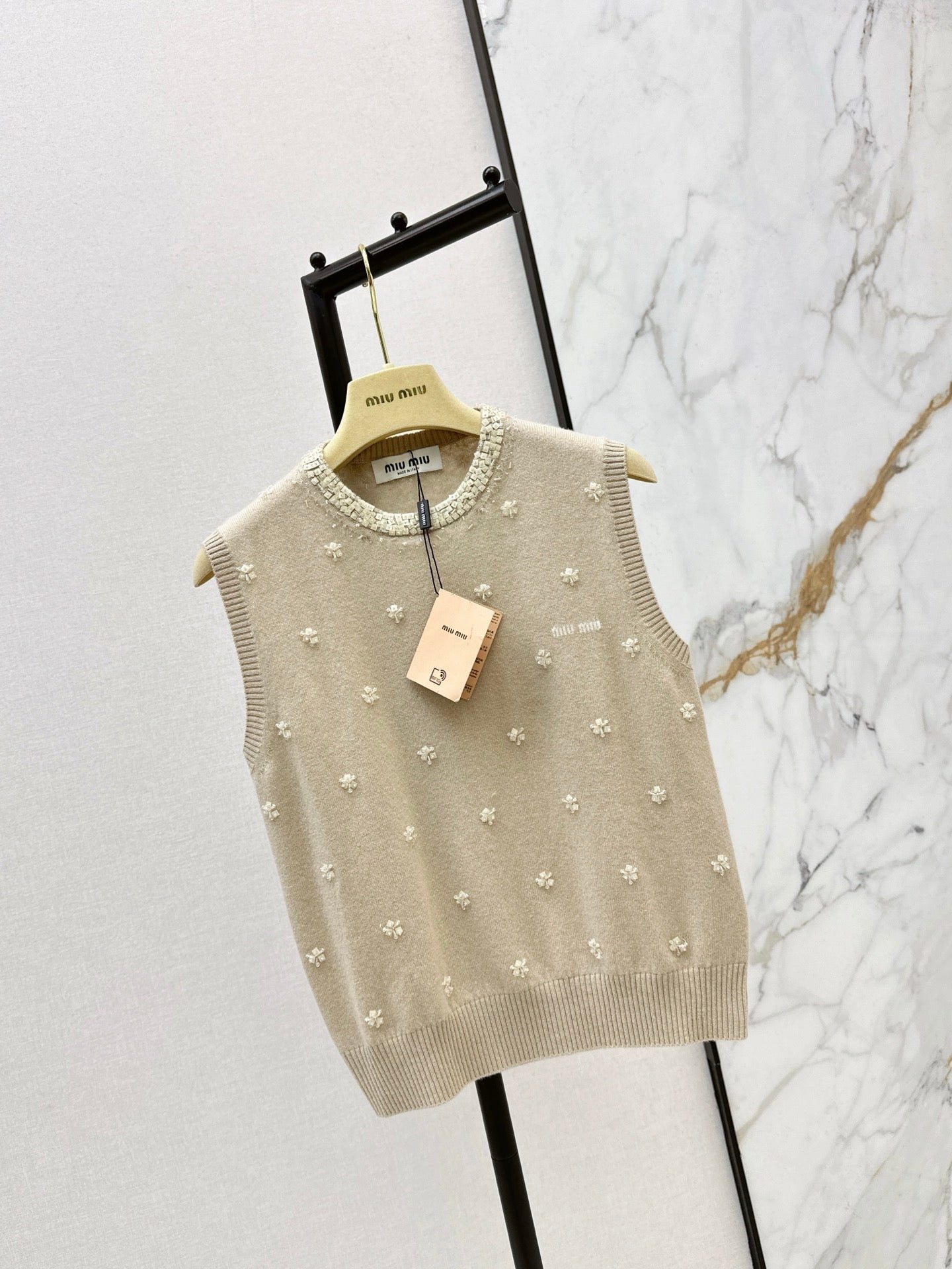 26SS NEW beading flower vest