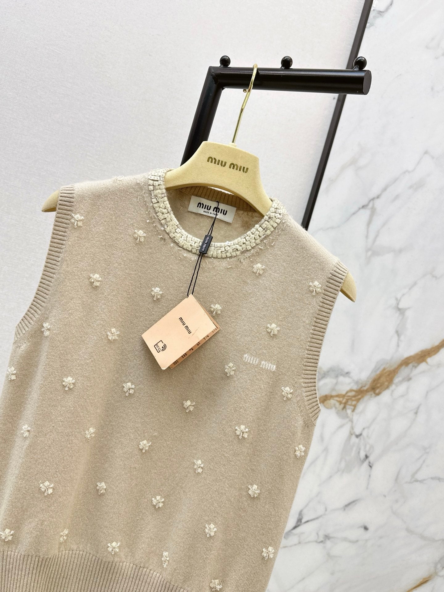 26SS NEW beading flower vest