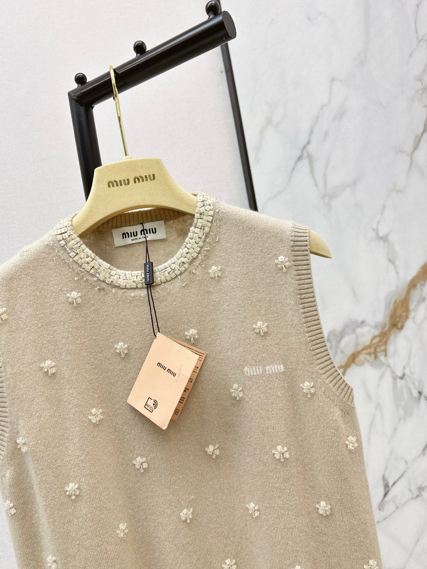 26SS NEW beading flower vest