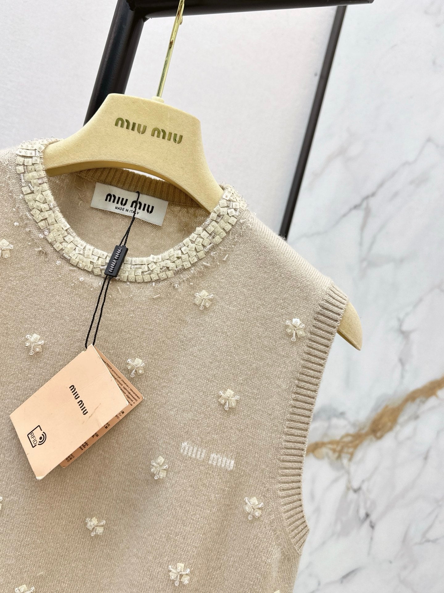 26SS NEW beading flower vest