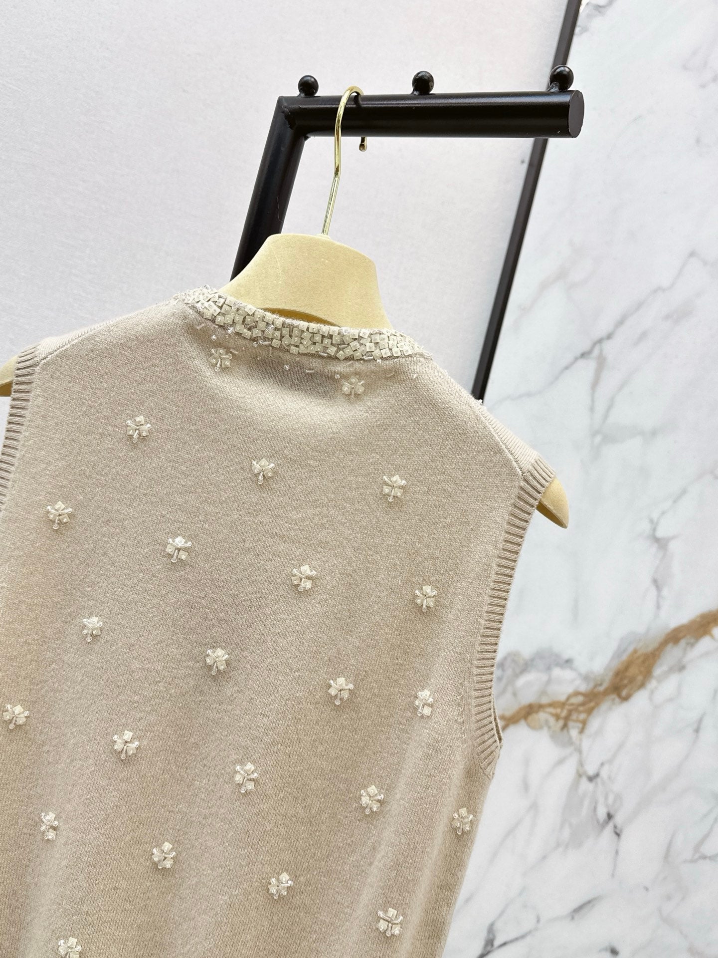 26SS NEW beading flower vest