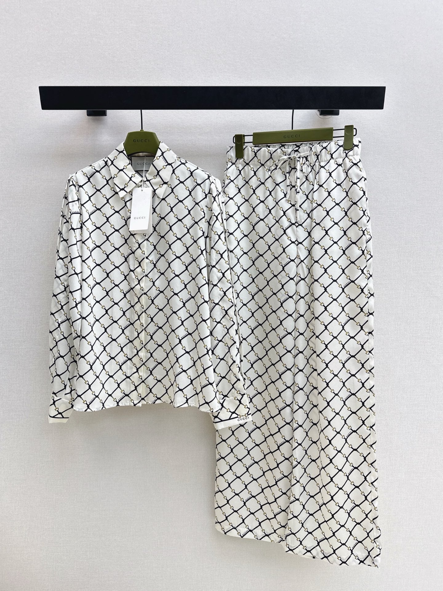 26SS NEW check shirts wide-leg set