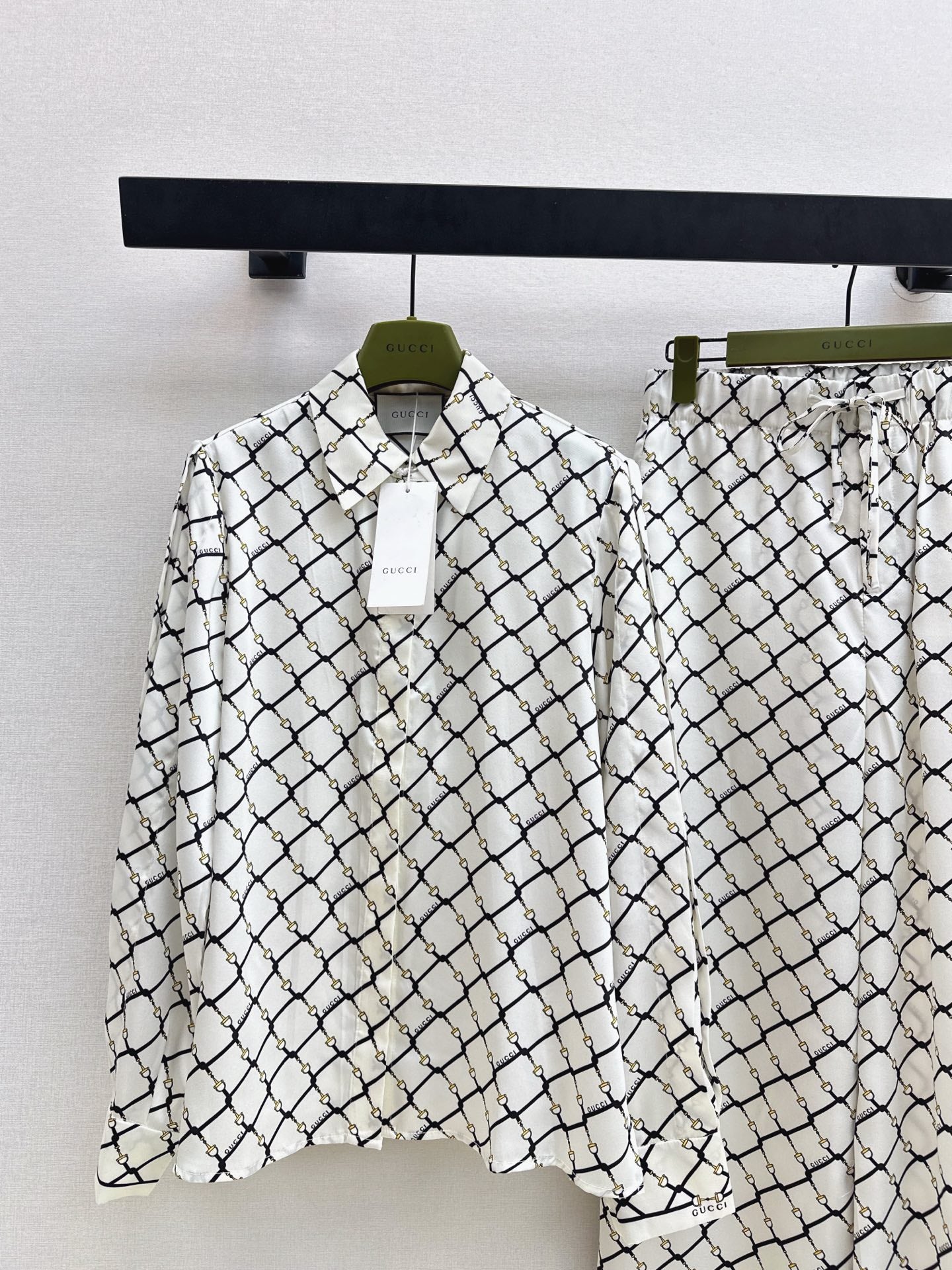 26SS NEW check shirts wide-leg set