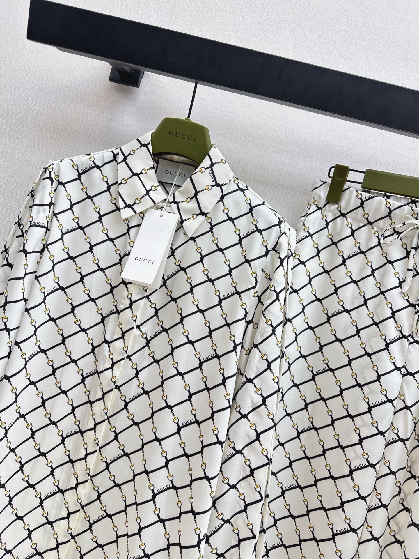 26SS NEW check shirts wide-leg set