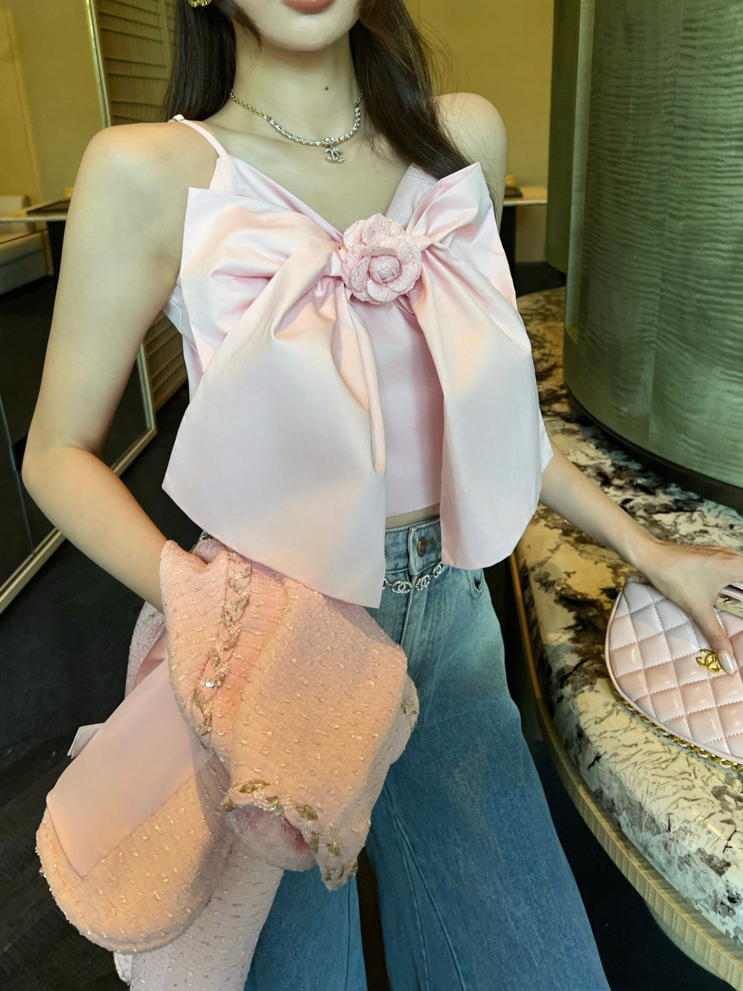26SS NEW bow camisole