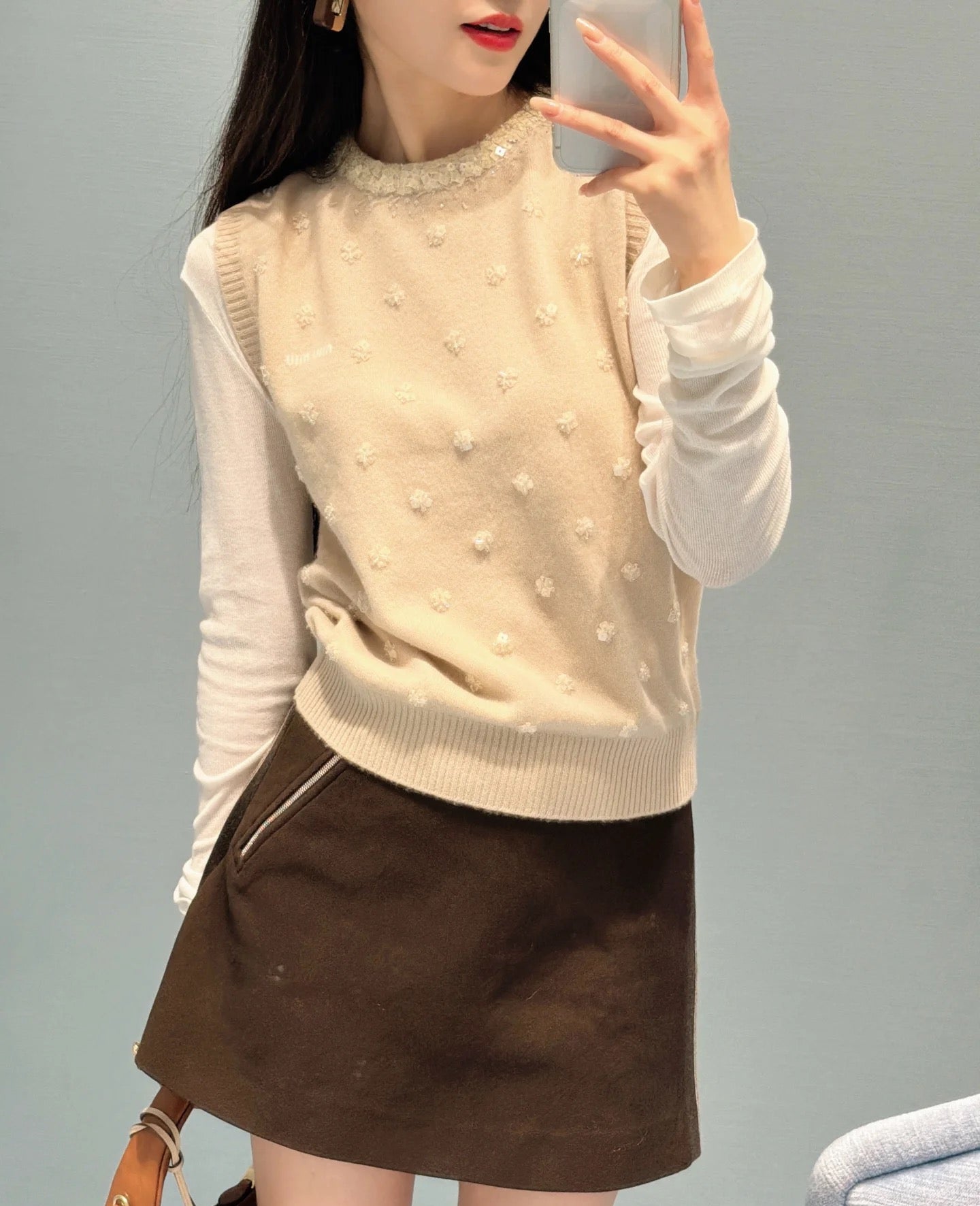 26SS NEW beading flower vest