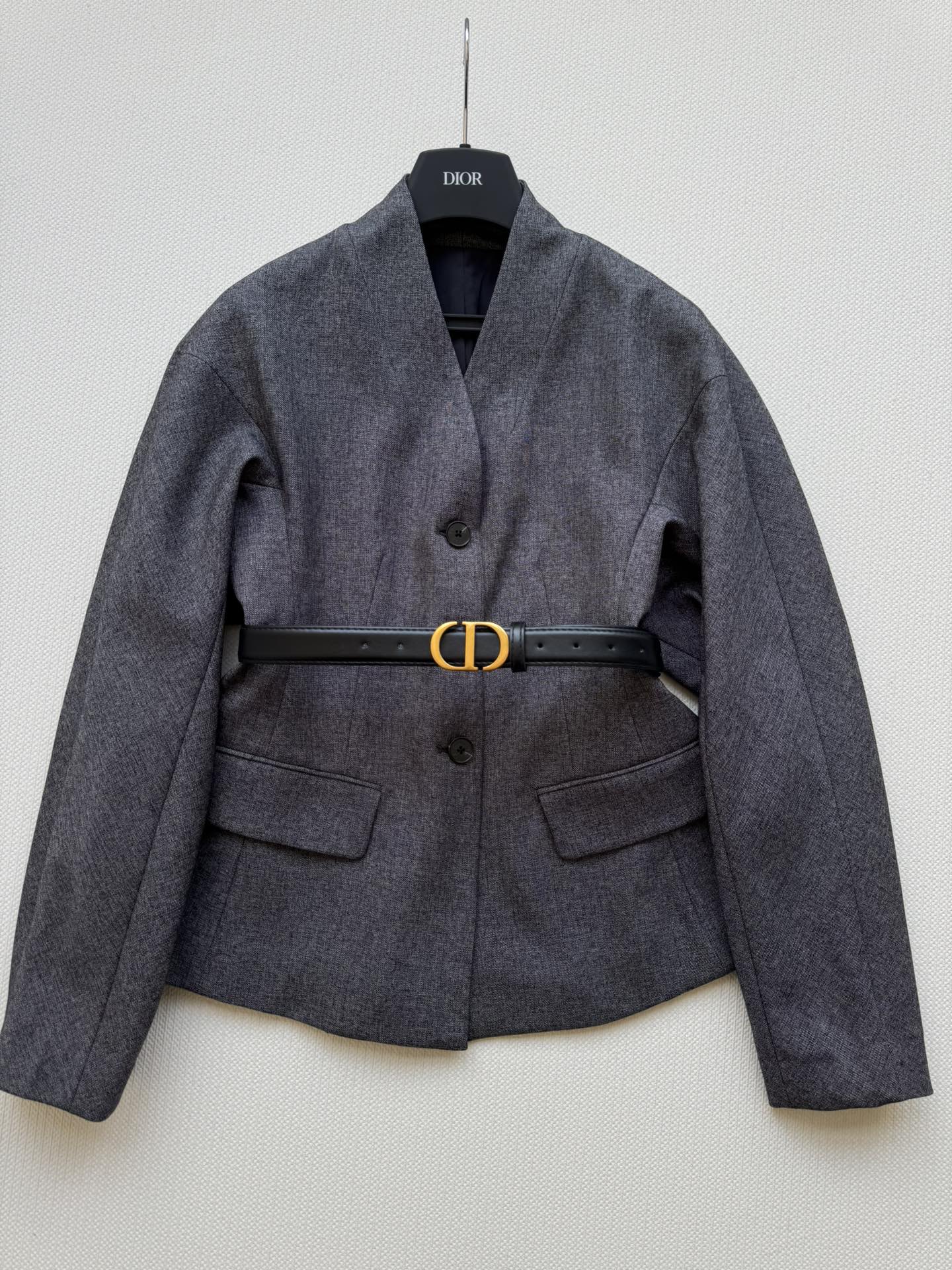 26SS NEUE Jacke mit Gürtel