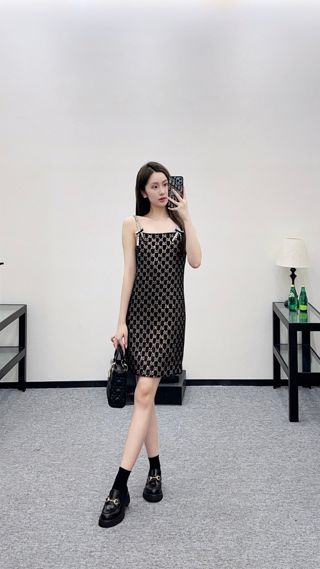 26SS NEW rhinestones dress