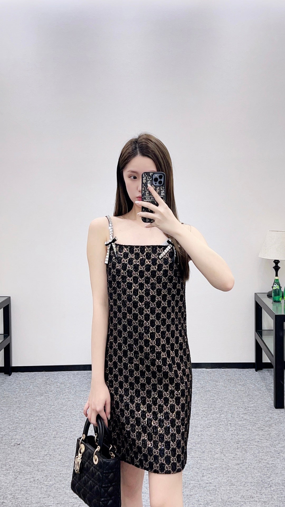 26SS NEW rhinestones dress