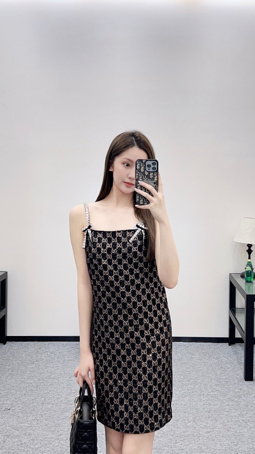 26SS NEW rhinestones dress