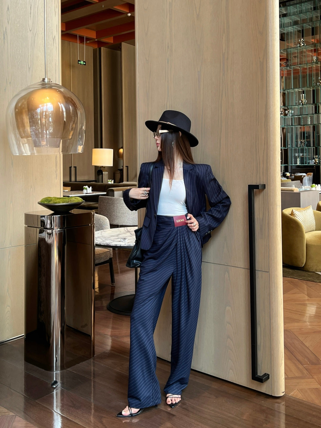 26SS NEW folds high-waist pants suits