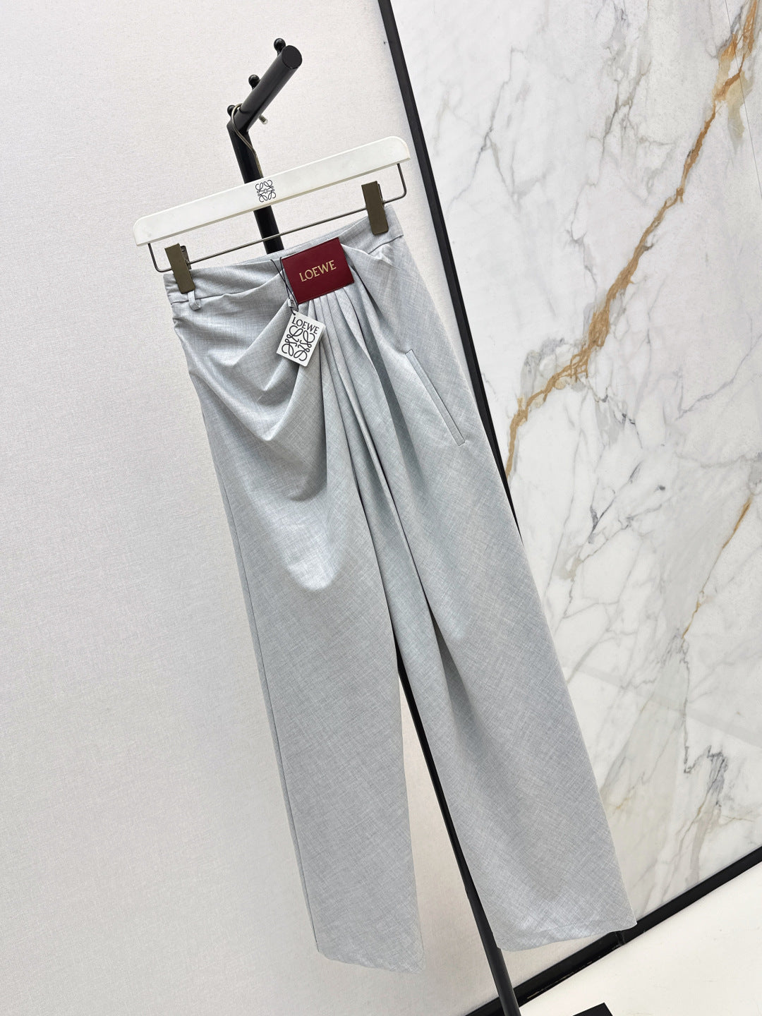 26SS NEW folds high-waist pants suits