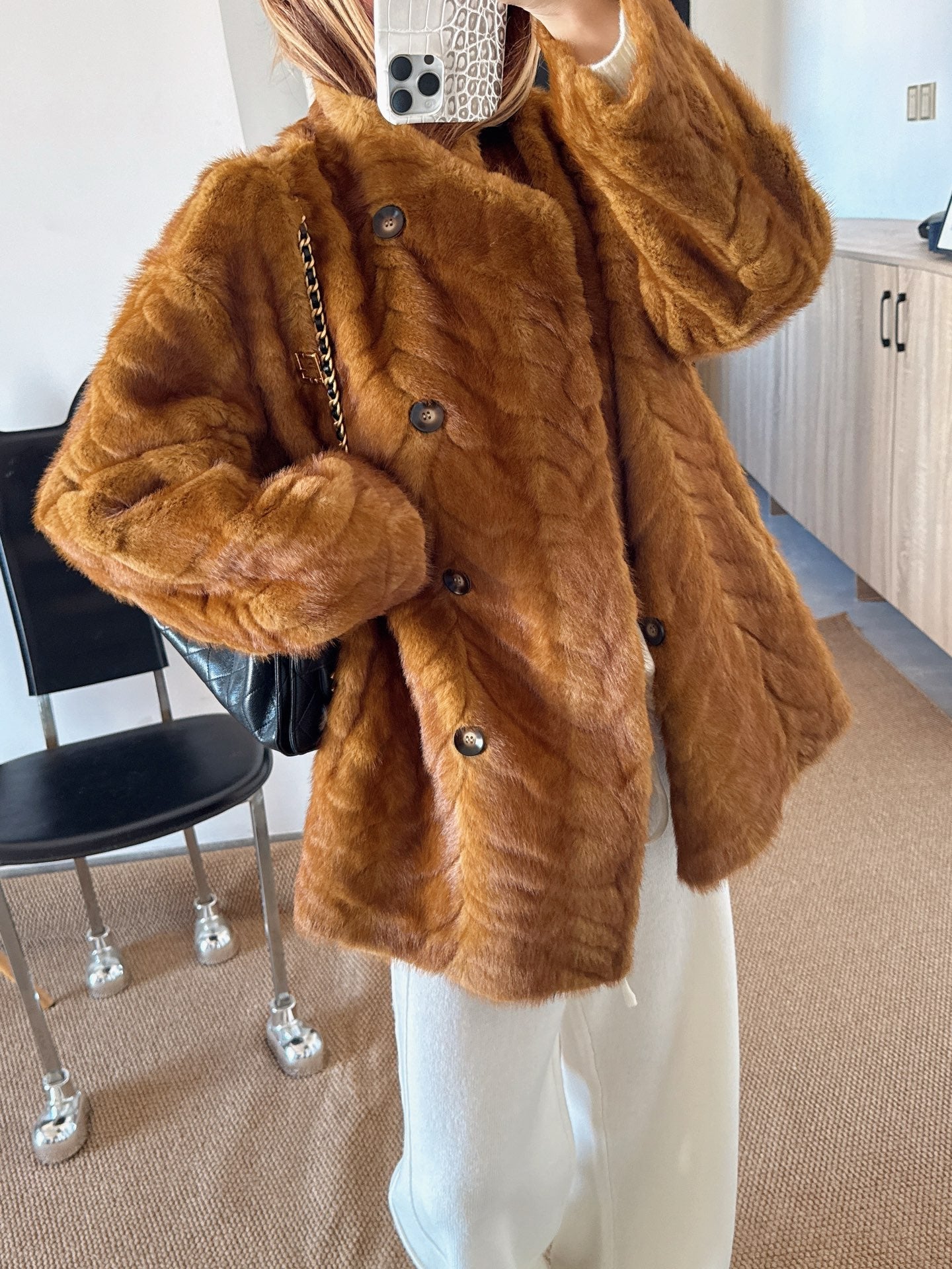 26SS NEW eco-friendly fur jacket