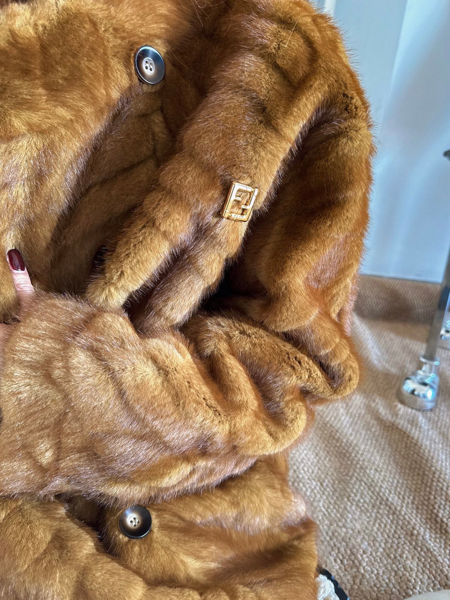 26SS NEW eco-friendly fur jacket