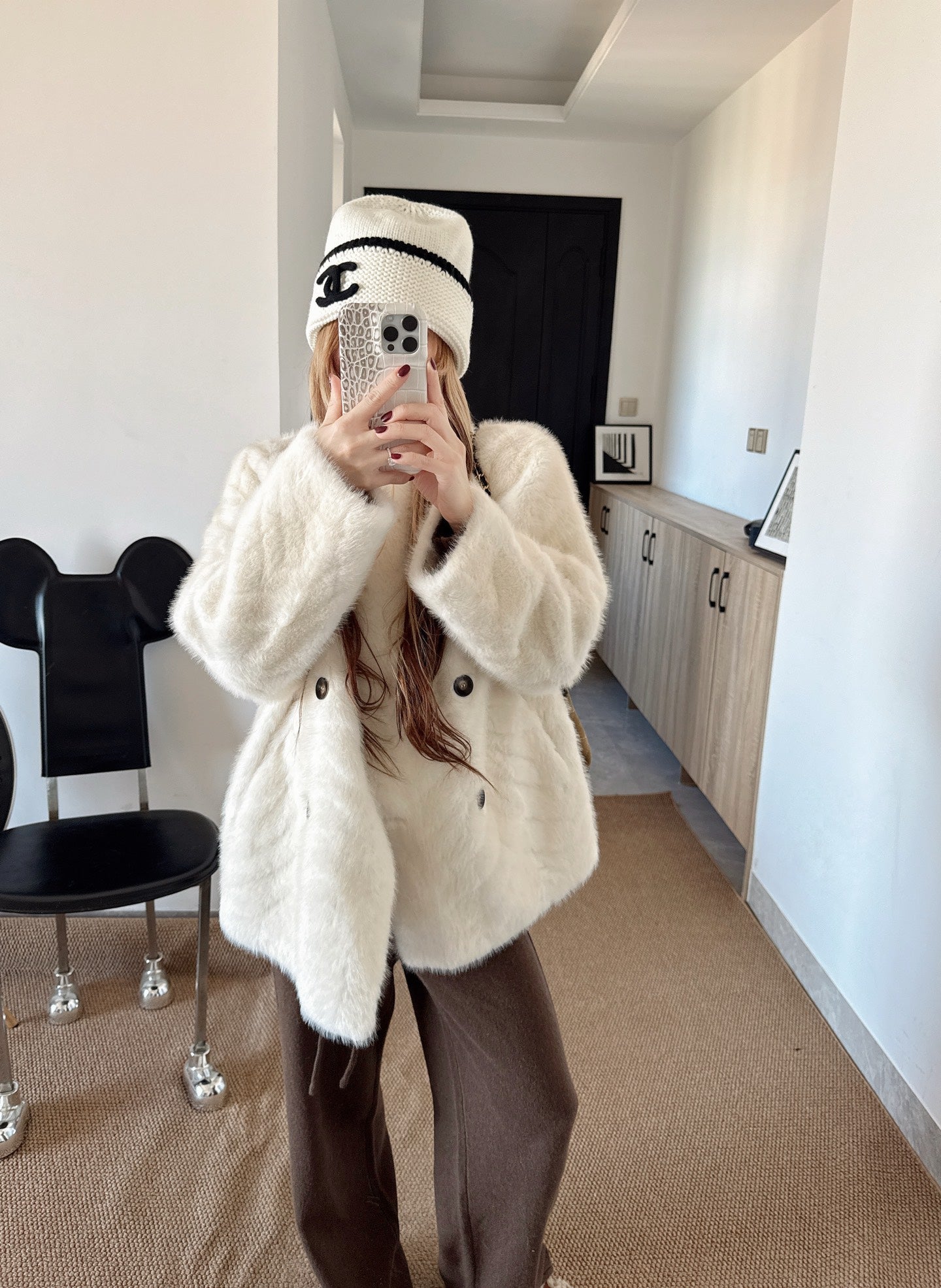 26SS NEW eco-friendly fur jacket