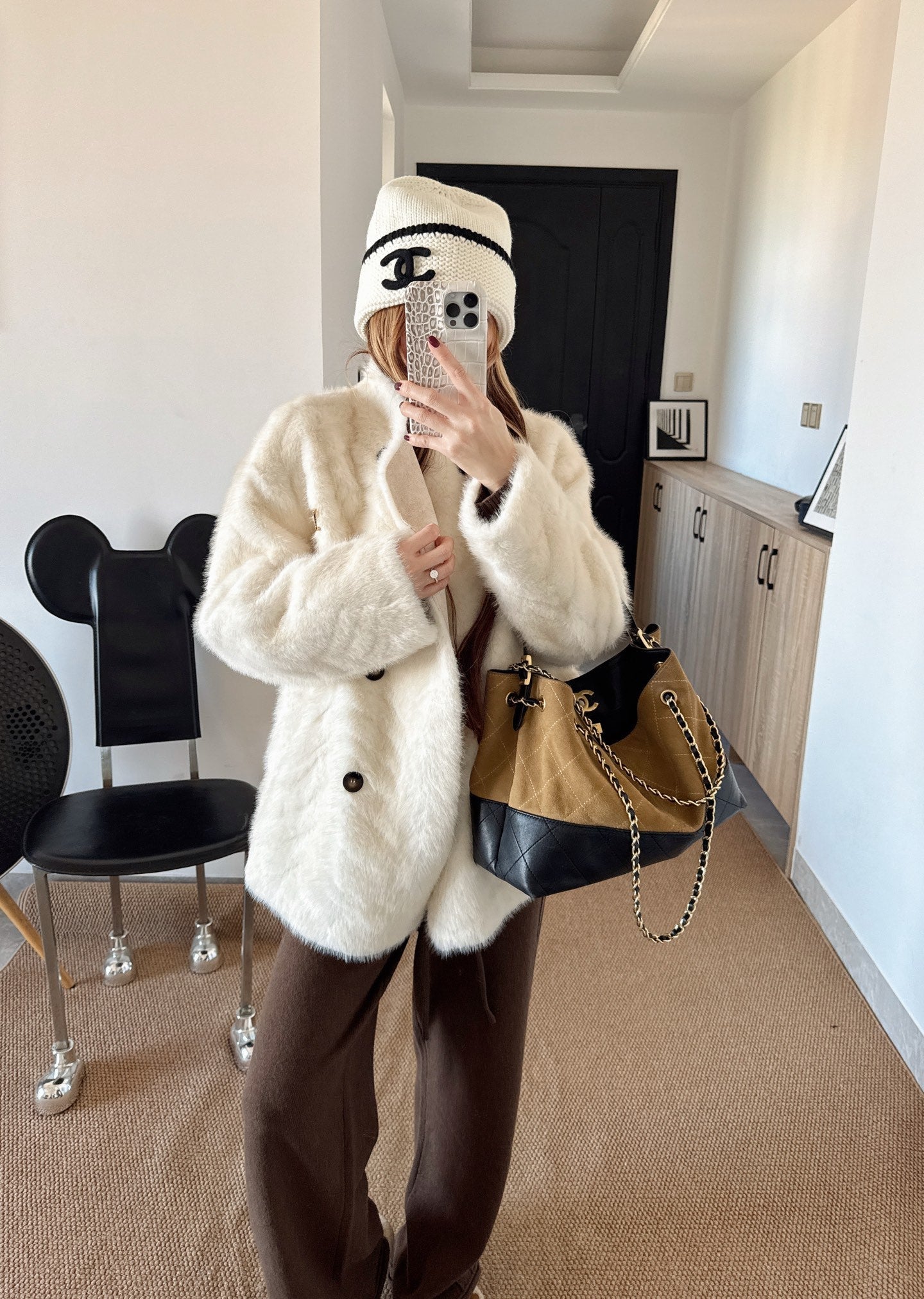 26SS NEW eco-friendly fur jacket