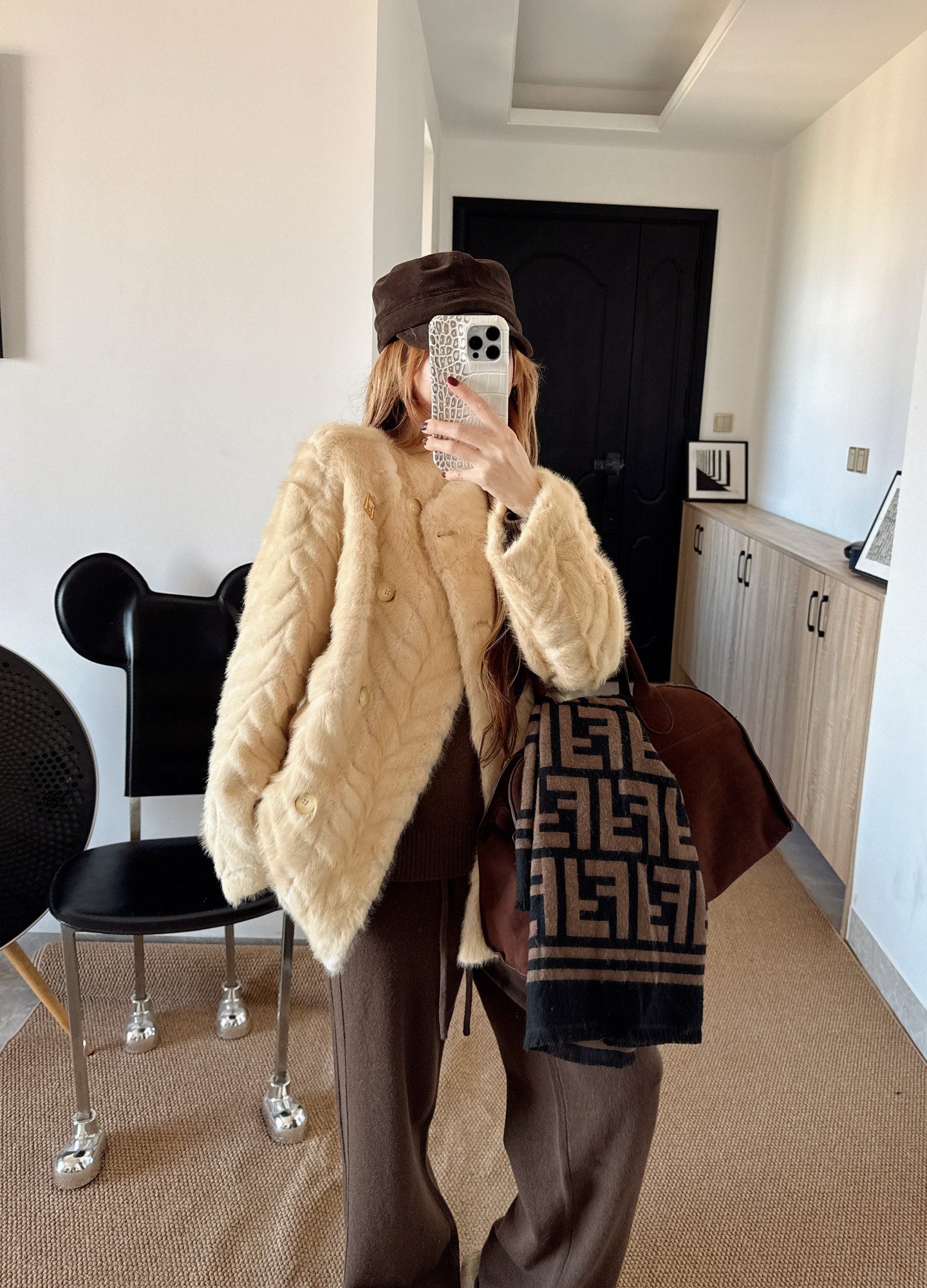 26SS NEW eco-friendly fur jacket
