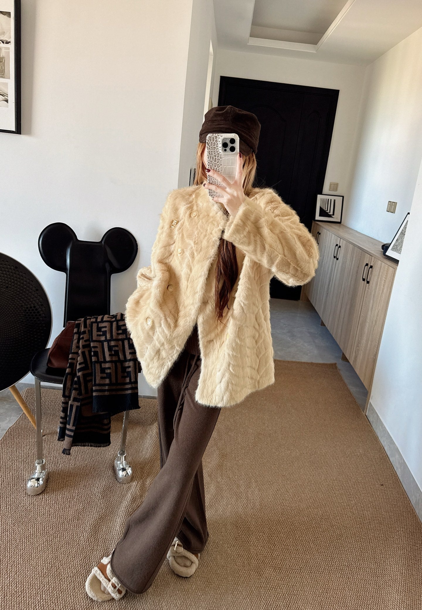 26SS NEW eco-friendly fur jacket