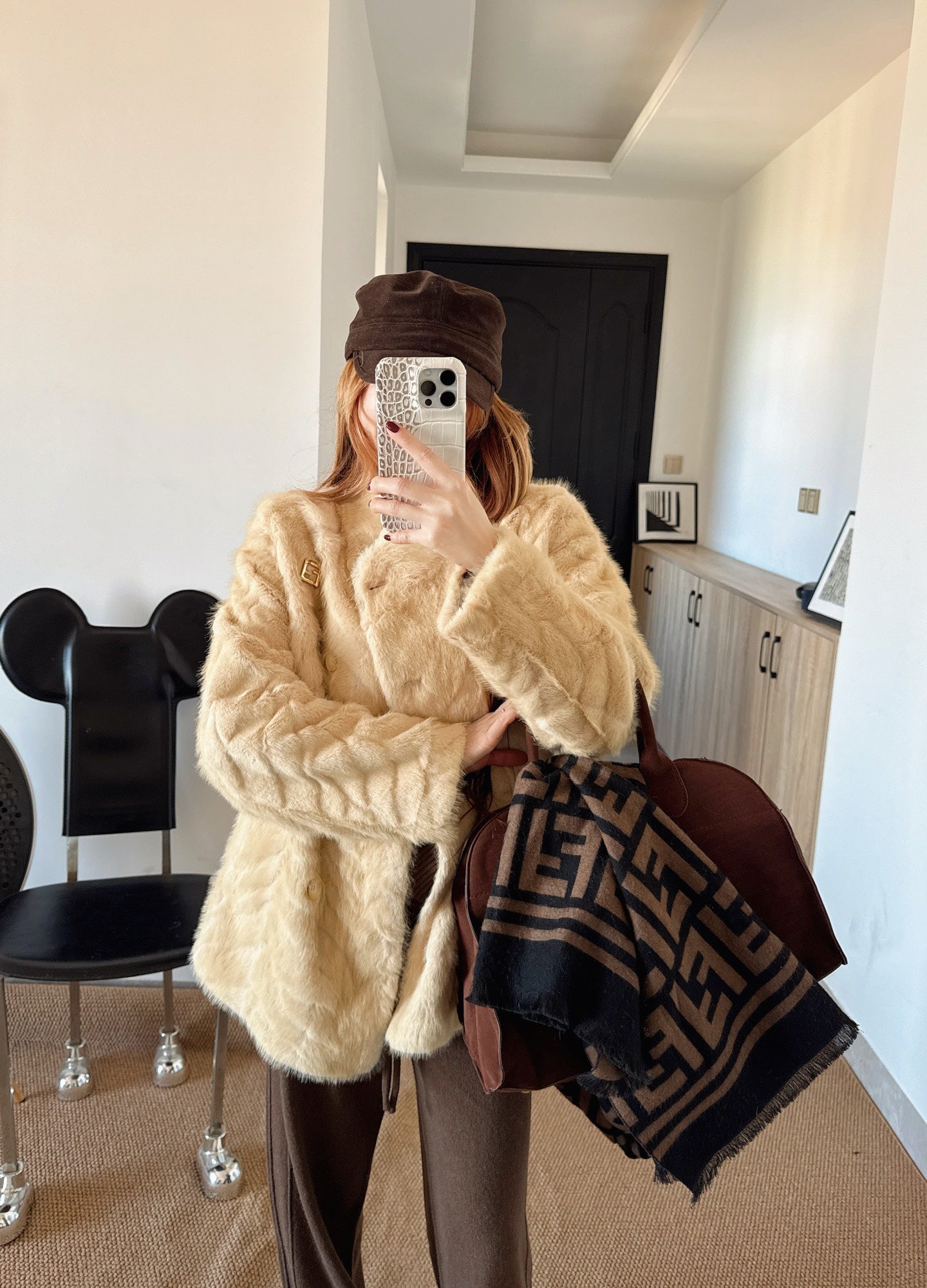 26SS NEW eco-friendly fur jacket