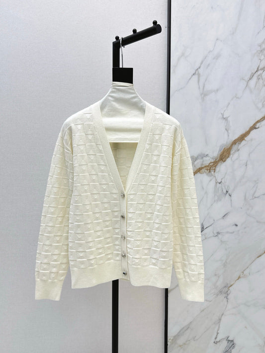 26SS NEW check knit cardigan