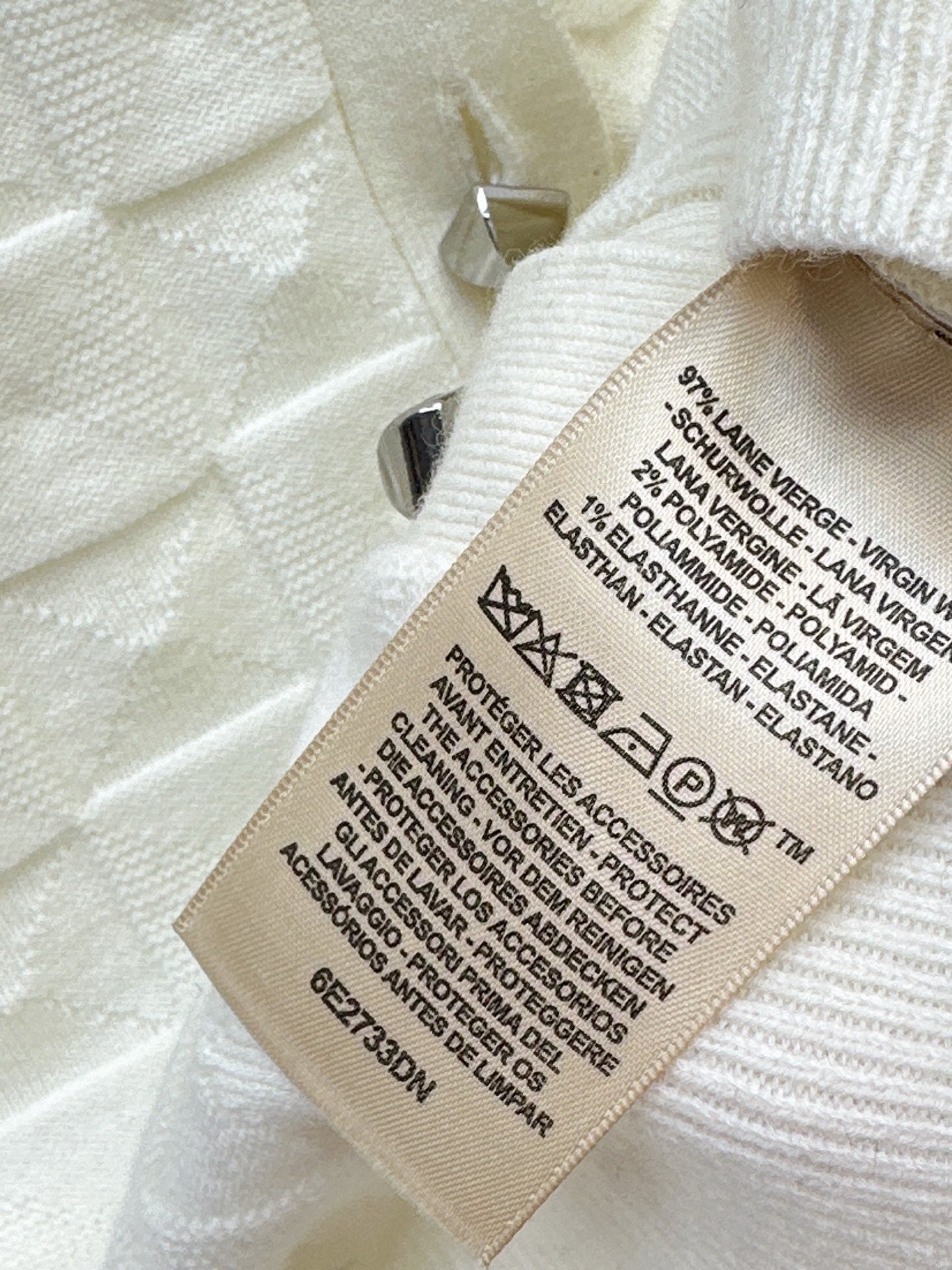 26SS NEUER karierter Strickcardigan