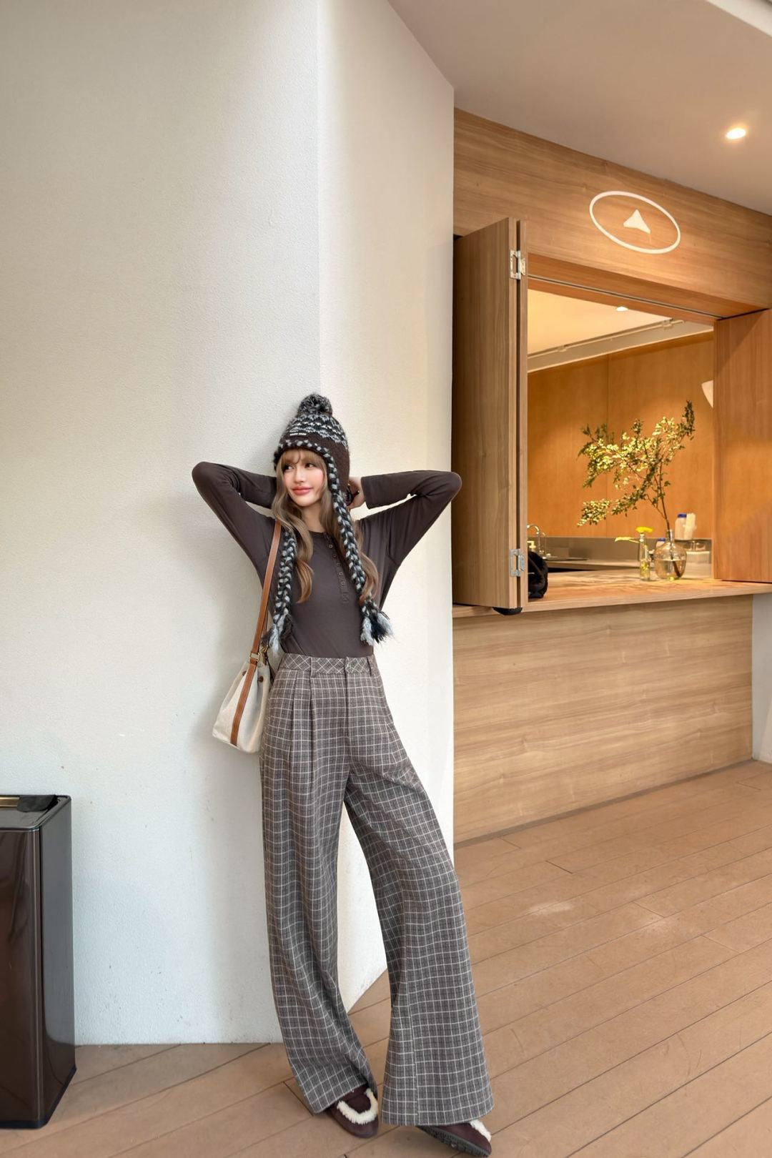 26SS NEUE karierte Hose