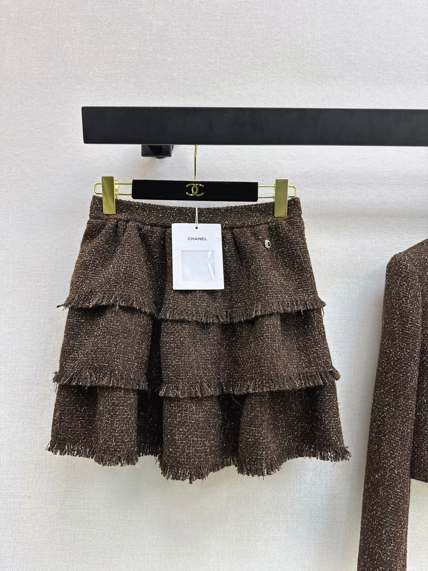 26SS NEW fringe woven skirt
