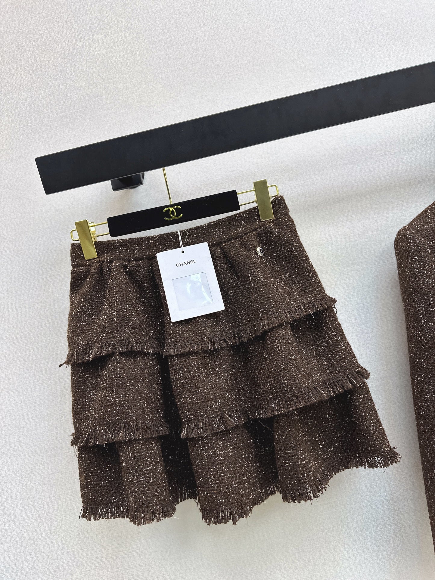 26SS NEW fringe woven skirt