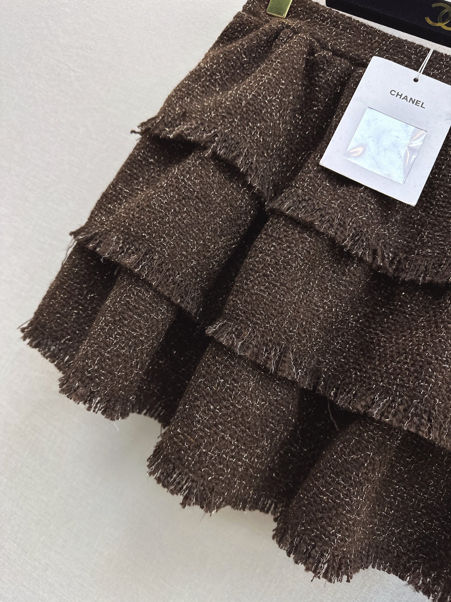 26SS NEW fringe woven skirt