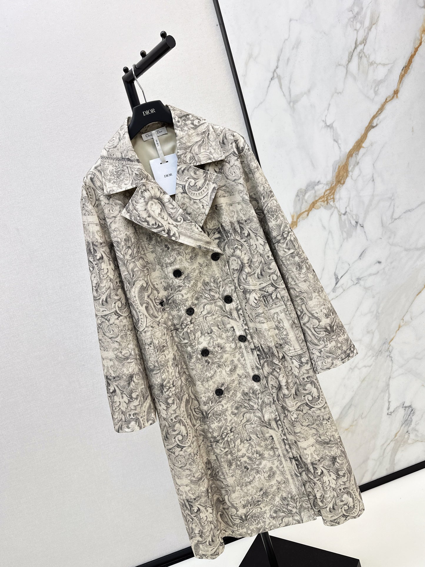 26SS NEUE bedruckte Jeans-Übergangsmäntel