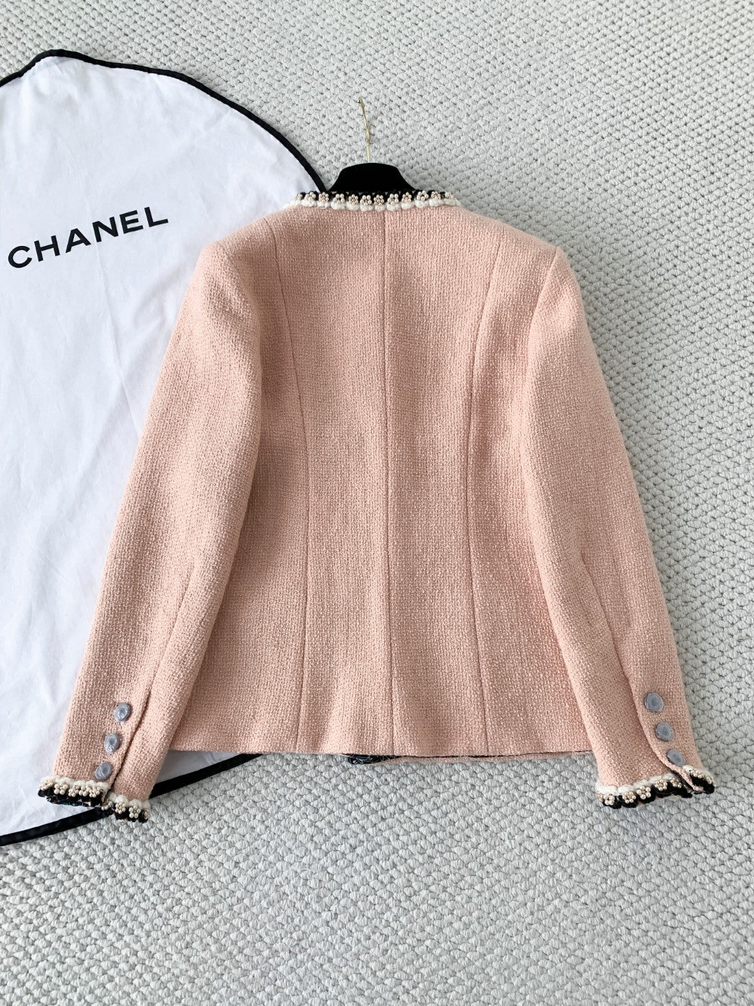 🔥HEISS🔥AAA🔥26SS NEU rosa Coco Girls High-End Perlenjacke
