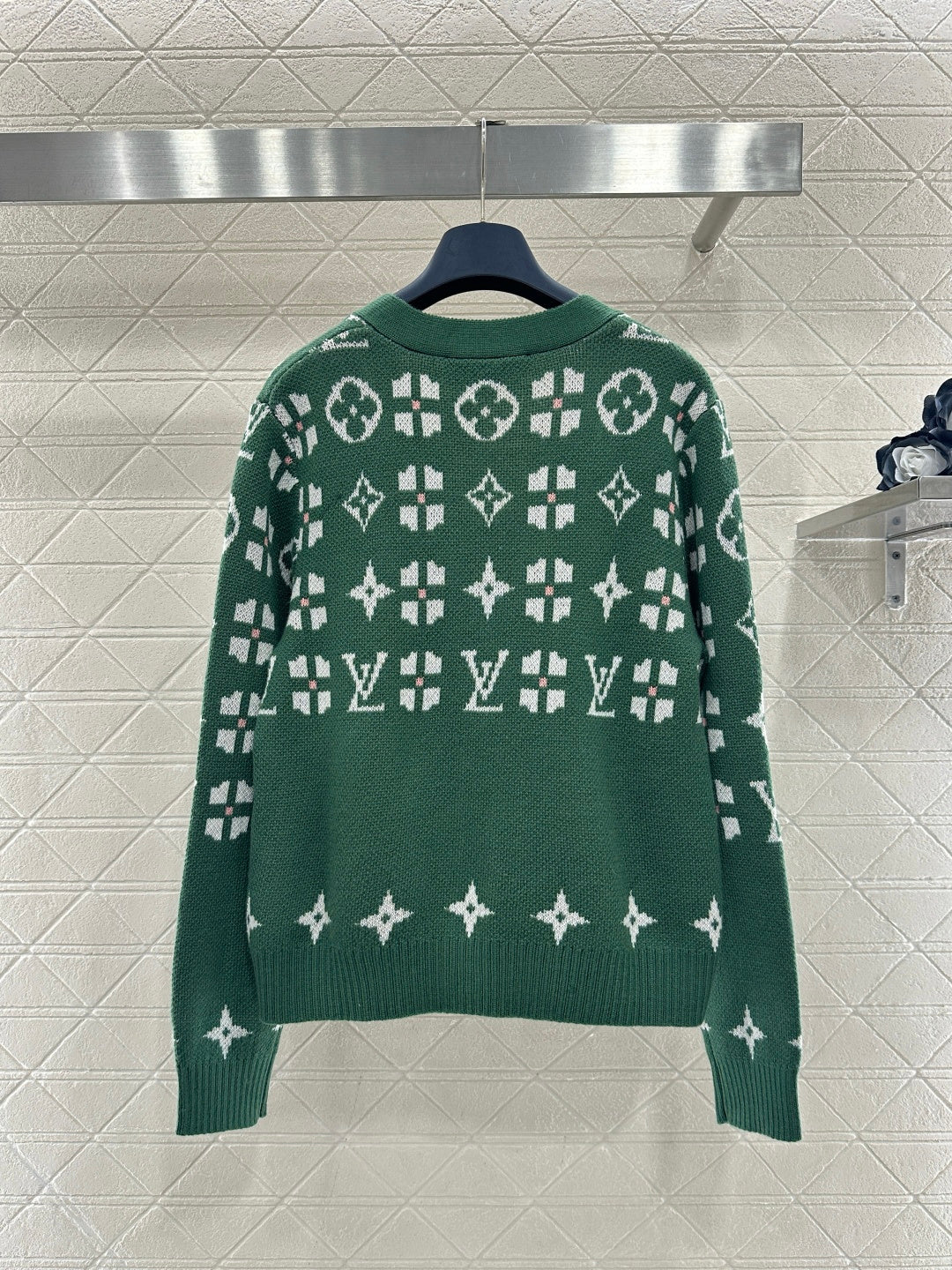 26SS NEUE Jacquard-Strickjacke