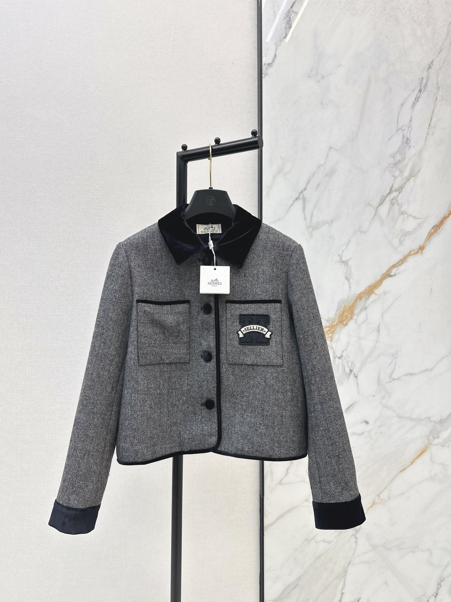 26SS NEUE Vertragssamtjacke