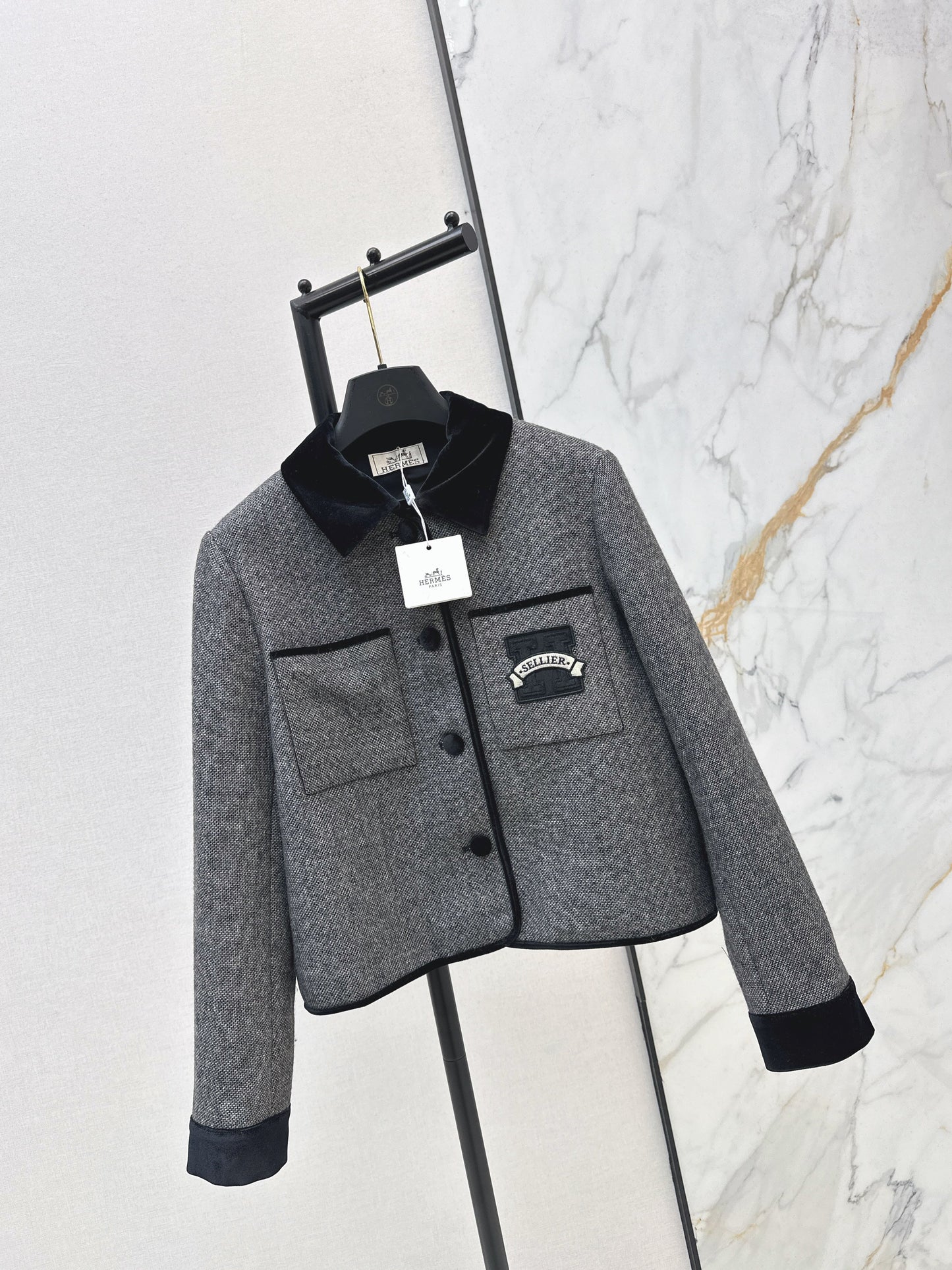 26SS NEUE Vertragssamtjacke