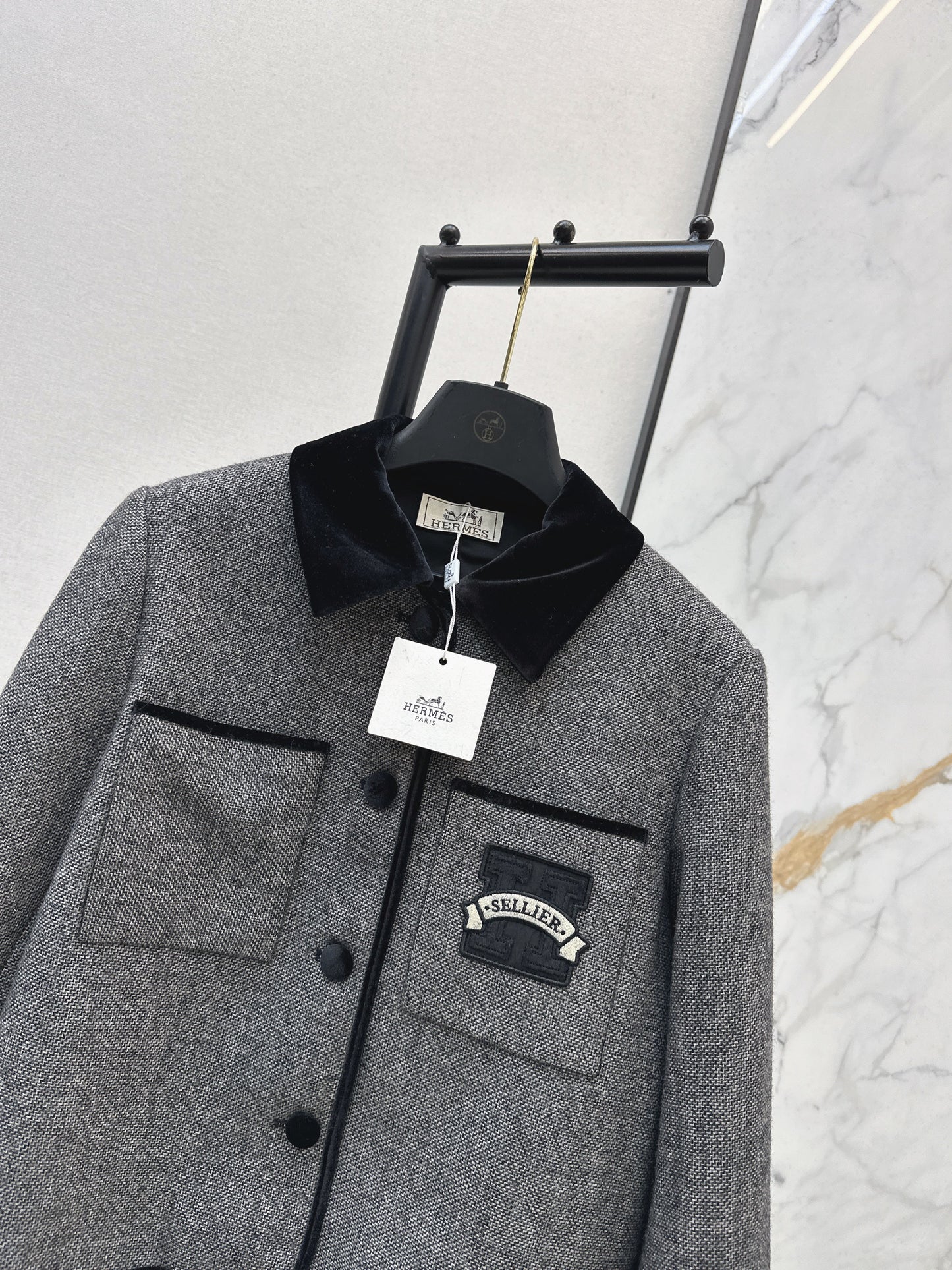 26SS NEUE Vertragssamtjacke