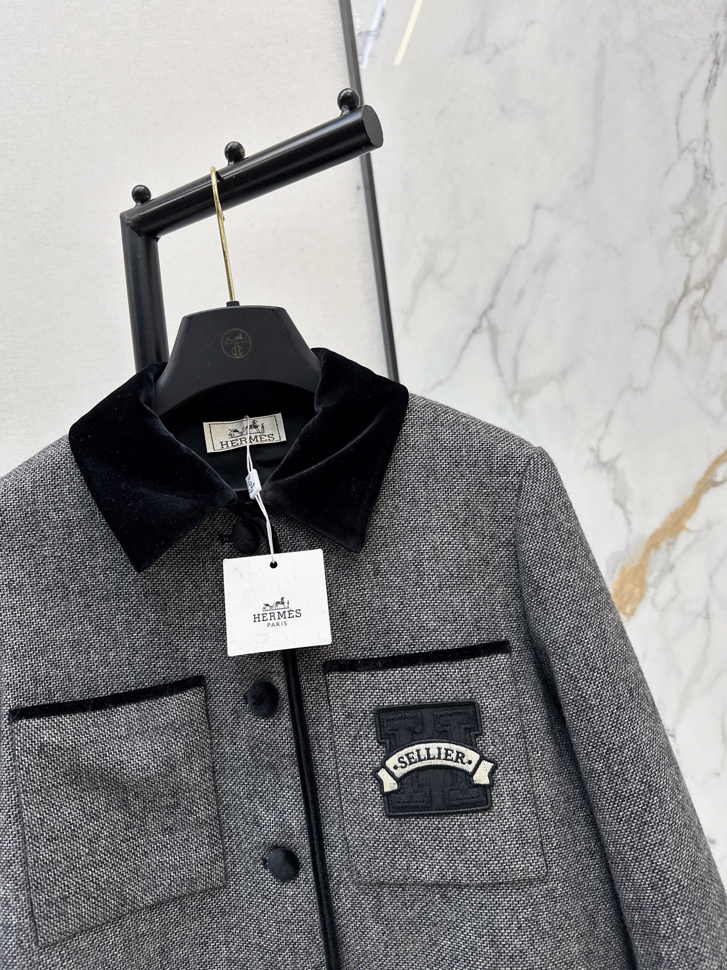 26SS NEUE Vertragssamtjacke