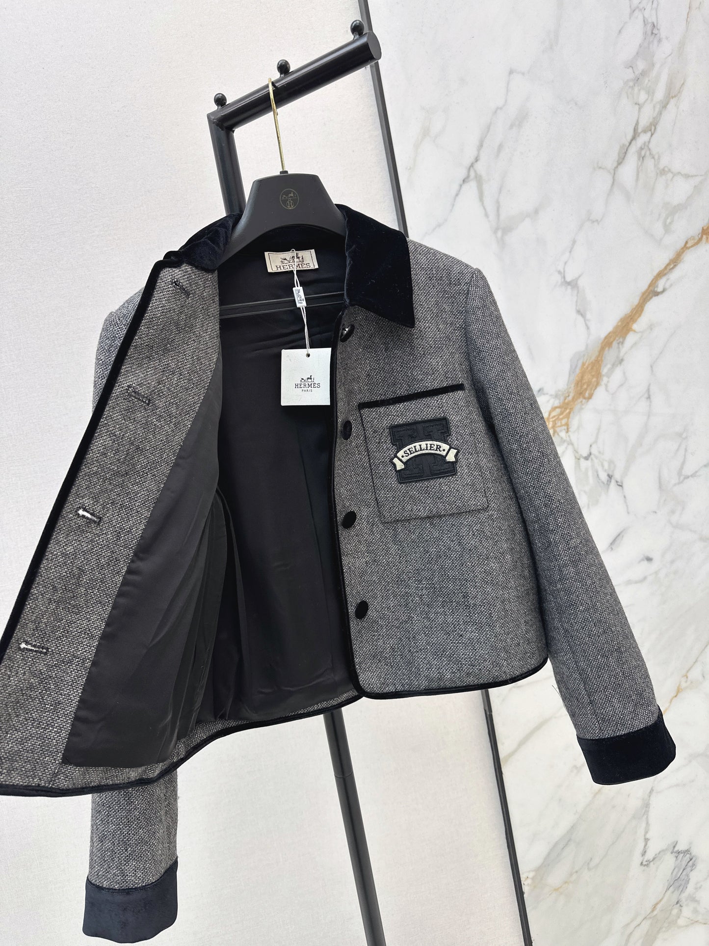 26SS NEUE Vertragssamtjacke