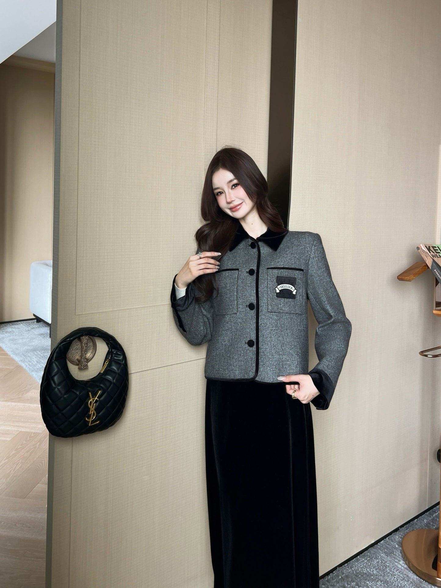 26SS NEUE Vertragssamtjacke