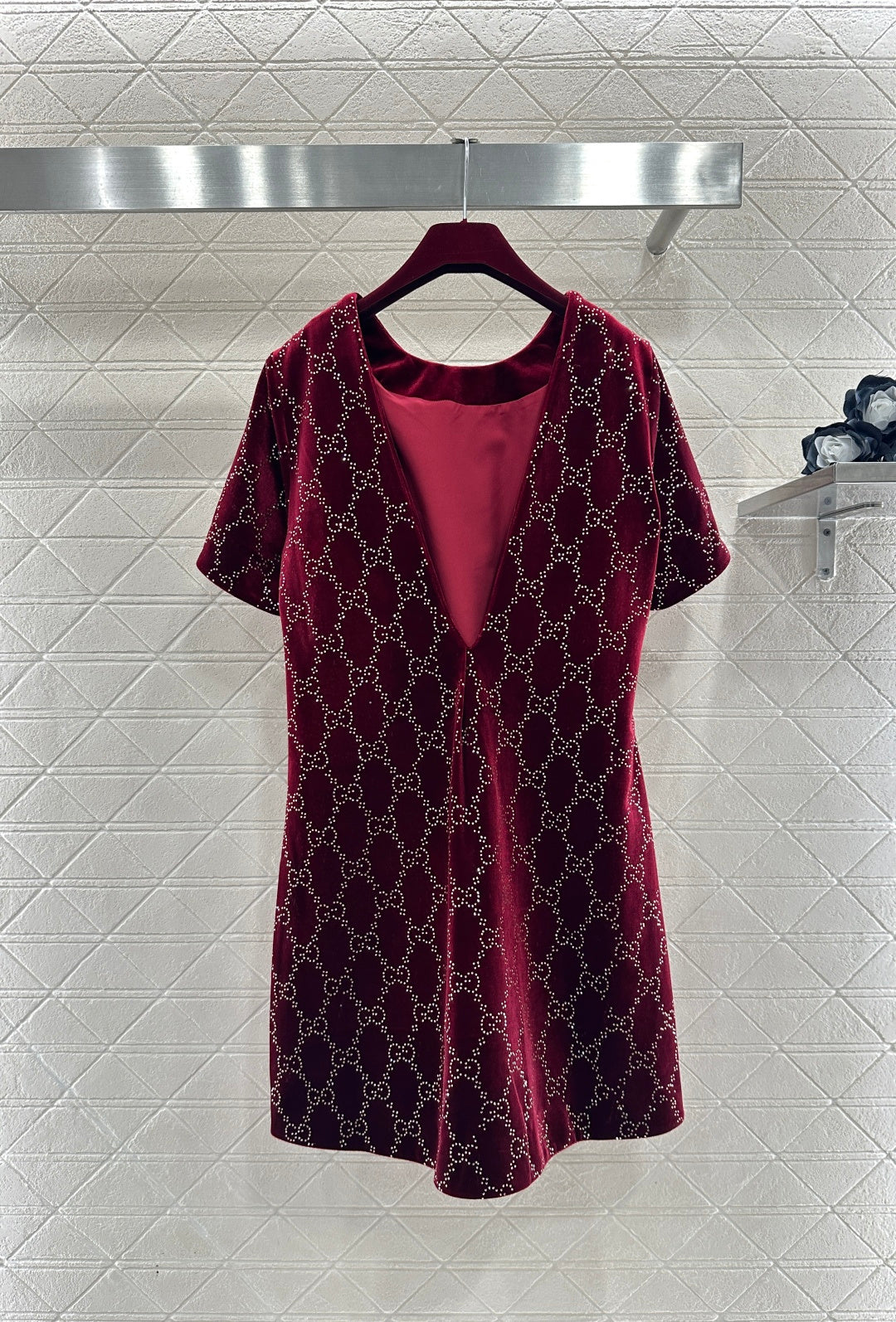 26SS NEUES Strasskleid