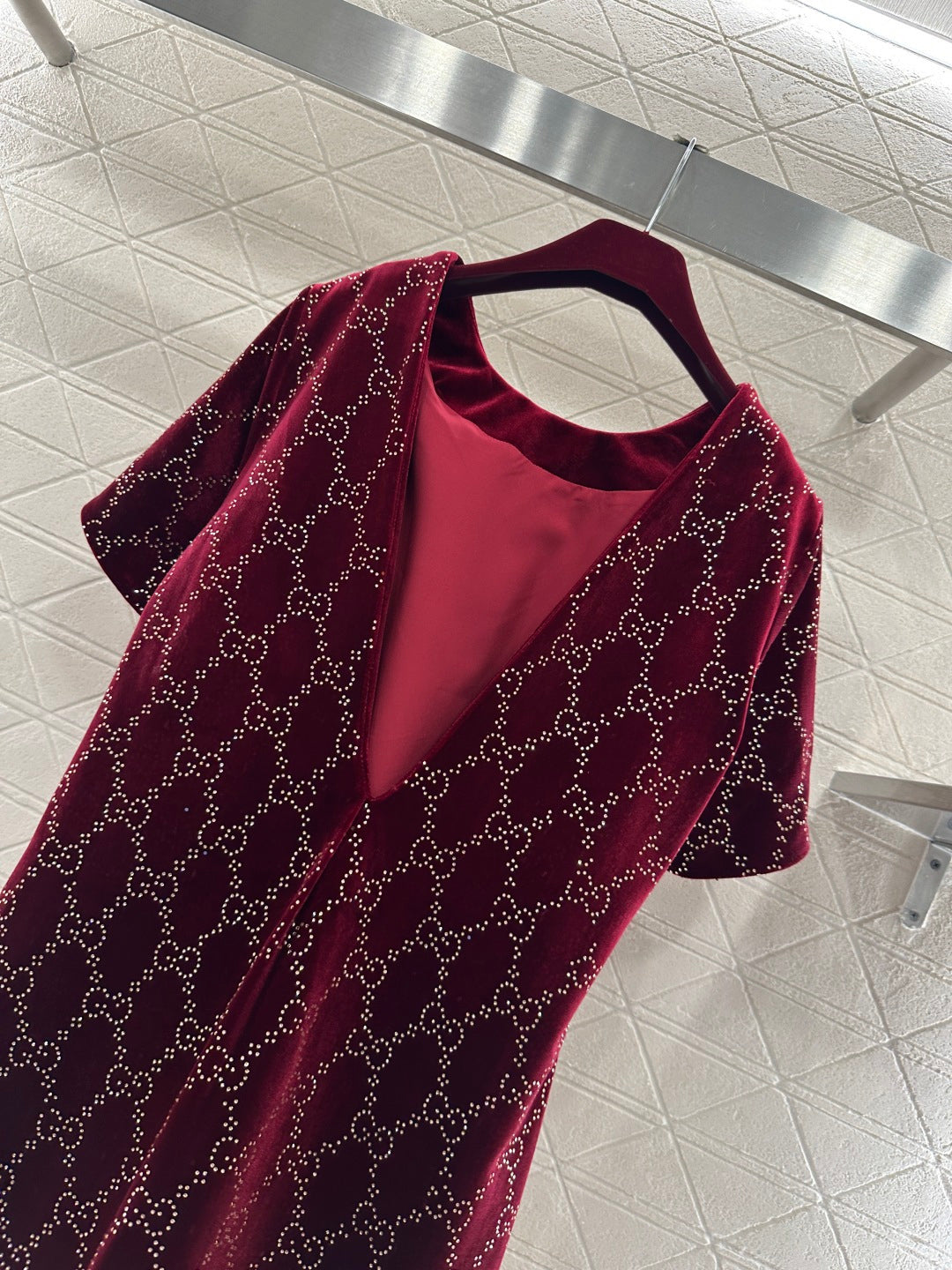 26SS NEUES Strasskleid