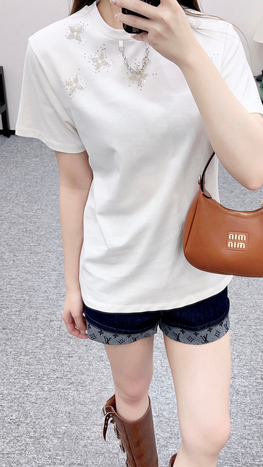26SS NEUE bestickte T-Shirts