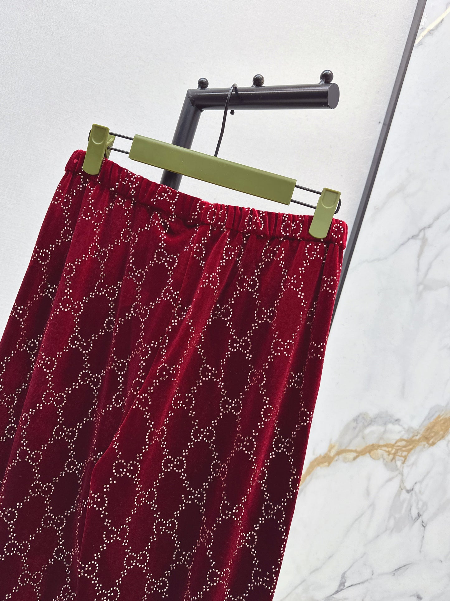 26SS NEW rhinestone suit pants