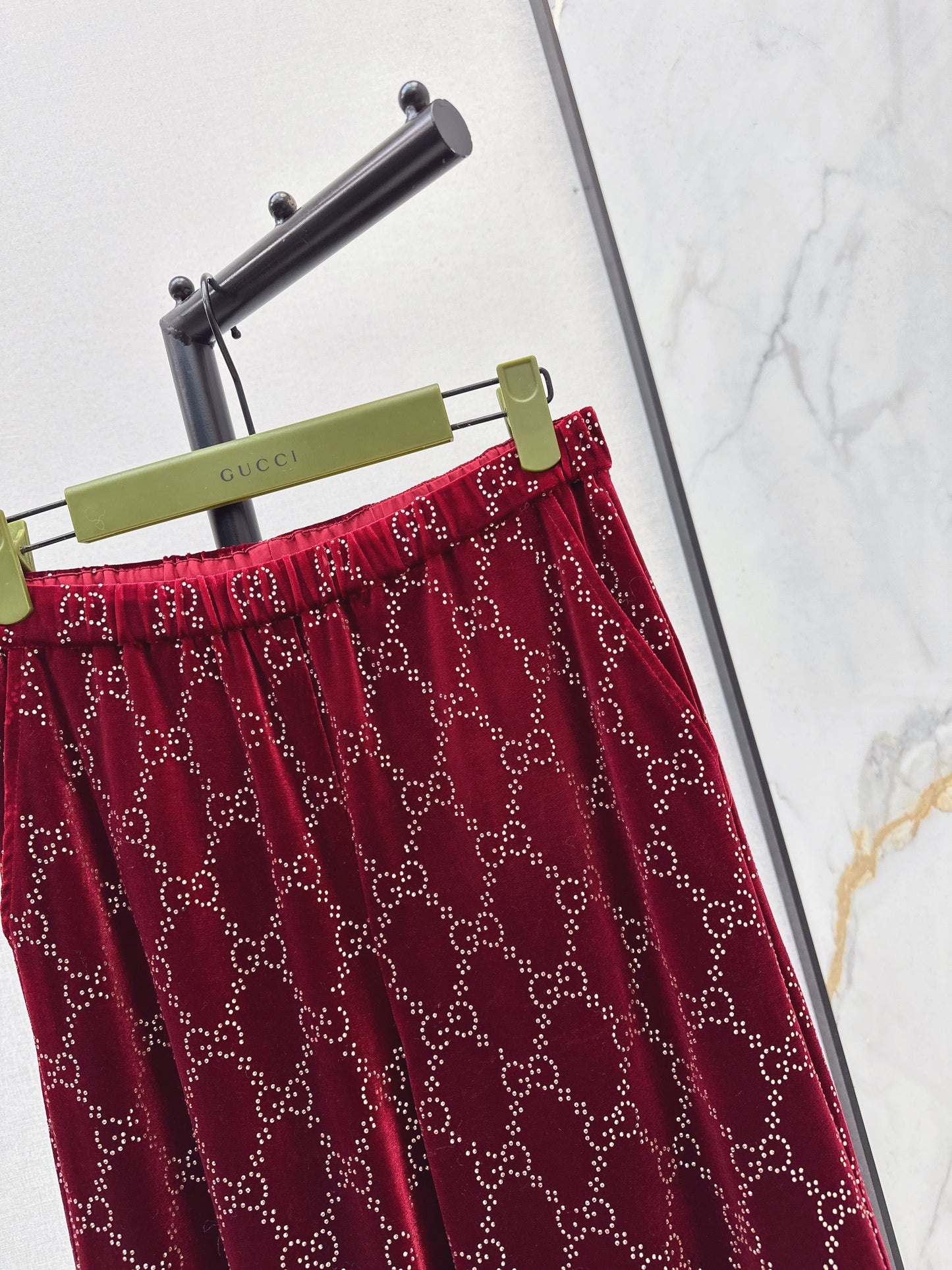 26SS NEW rhinestone suit pants