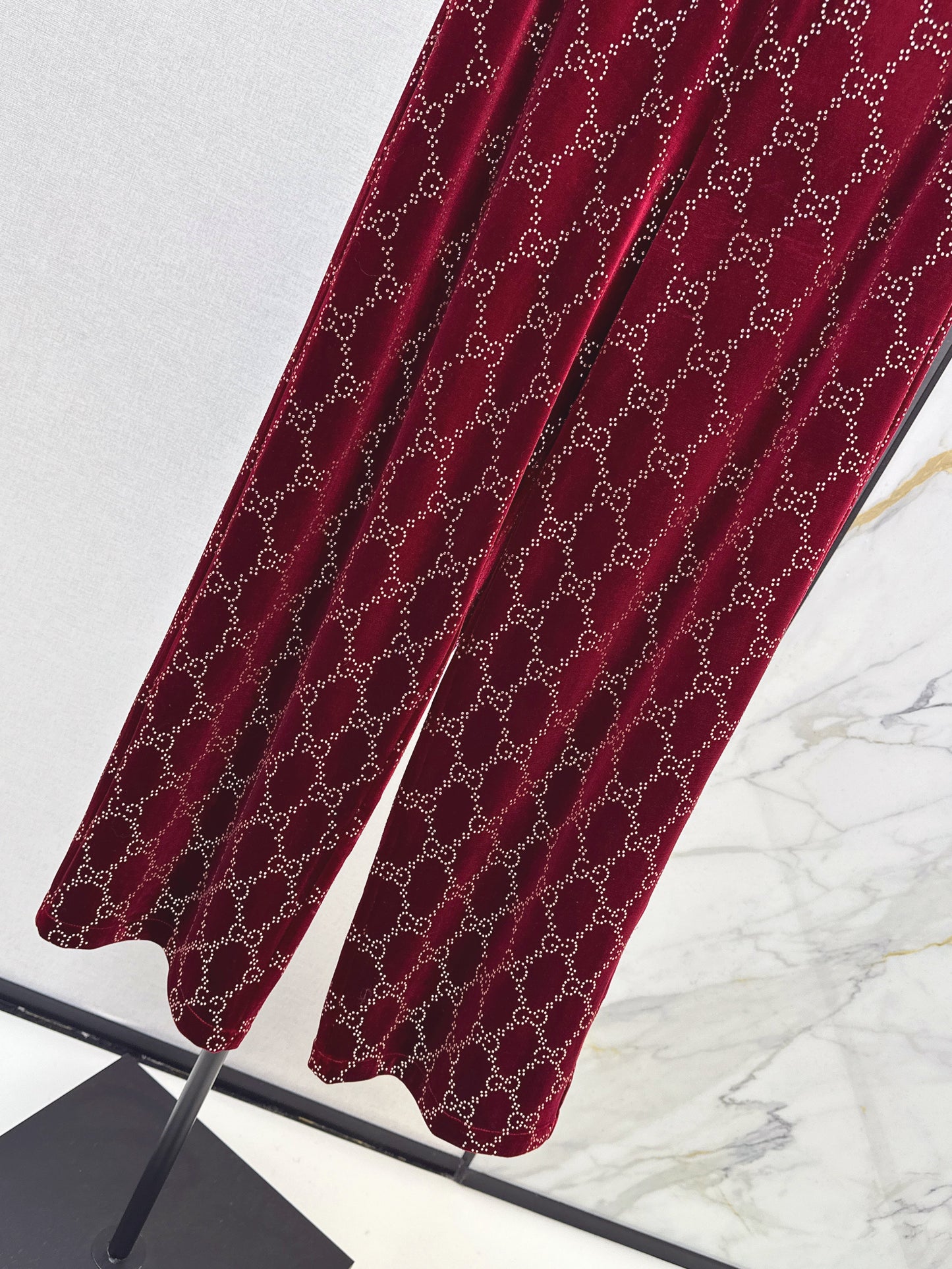 26SS NEW rhinestone suit pants