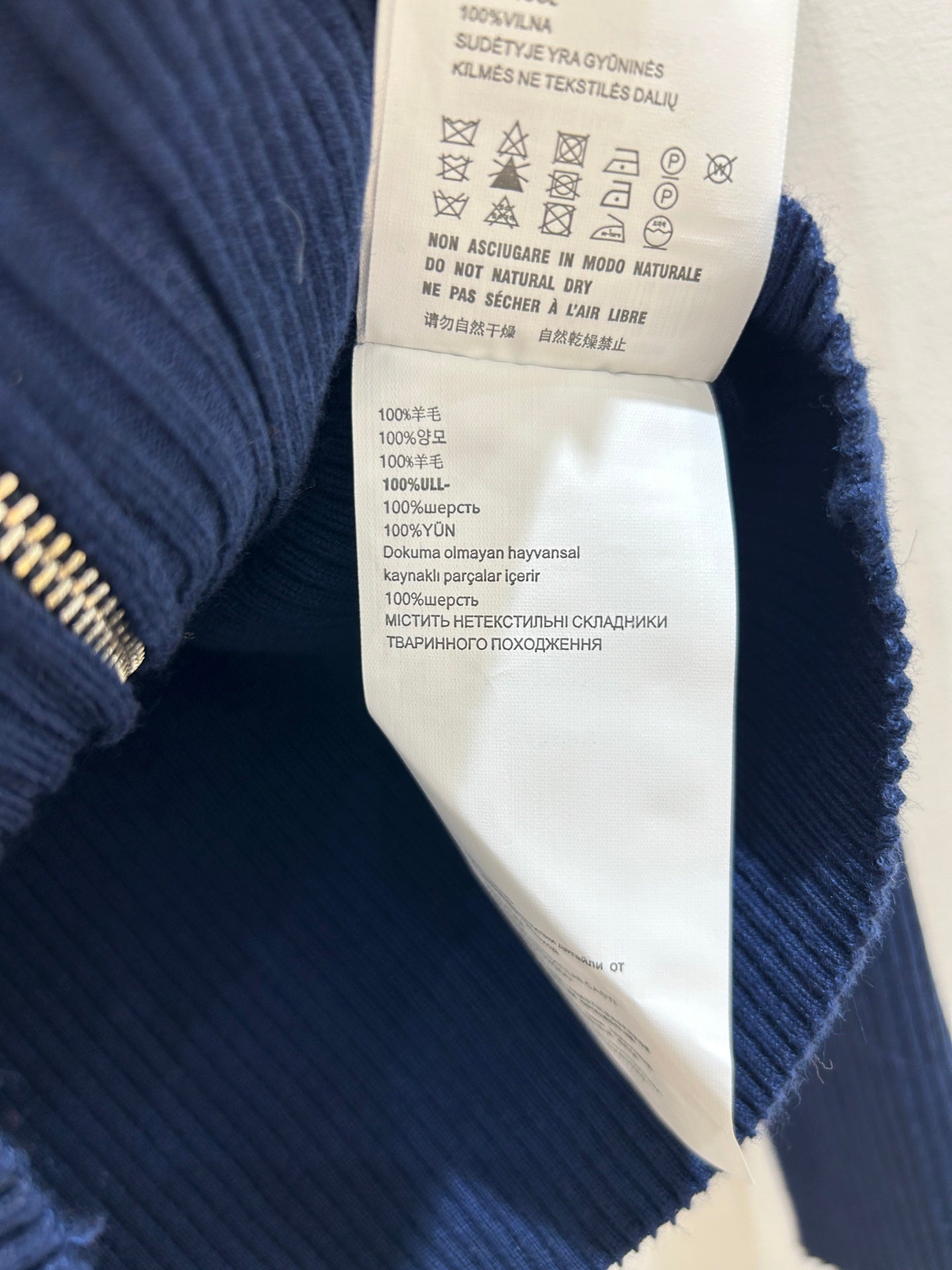 26SS NEW French retro letter embroidered zipper cardigan