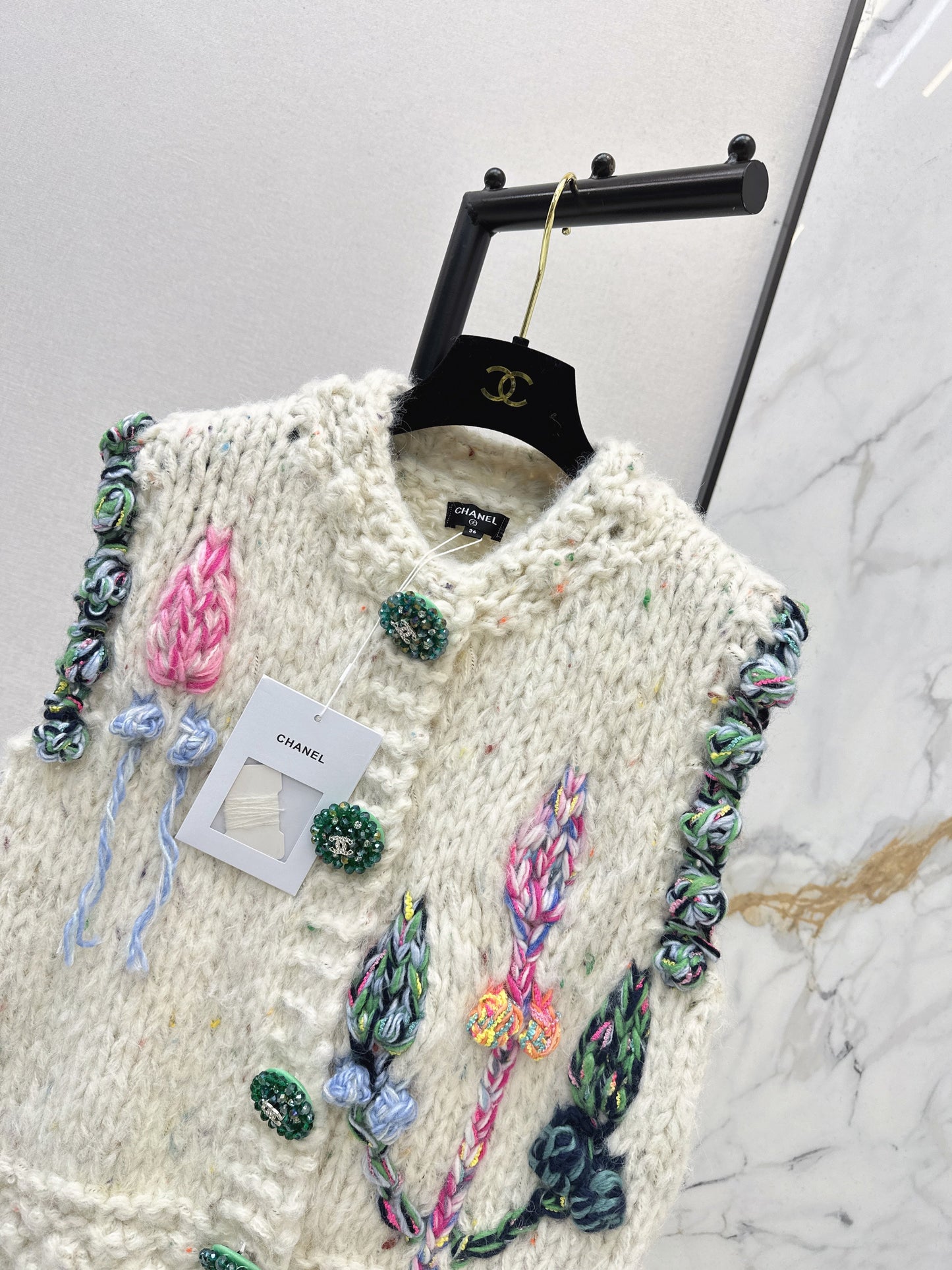26SS NEW Retro knitted vest cardigan